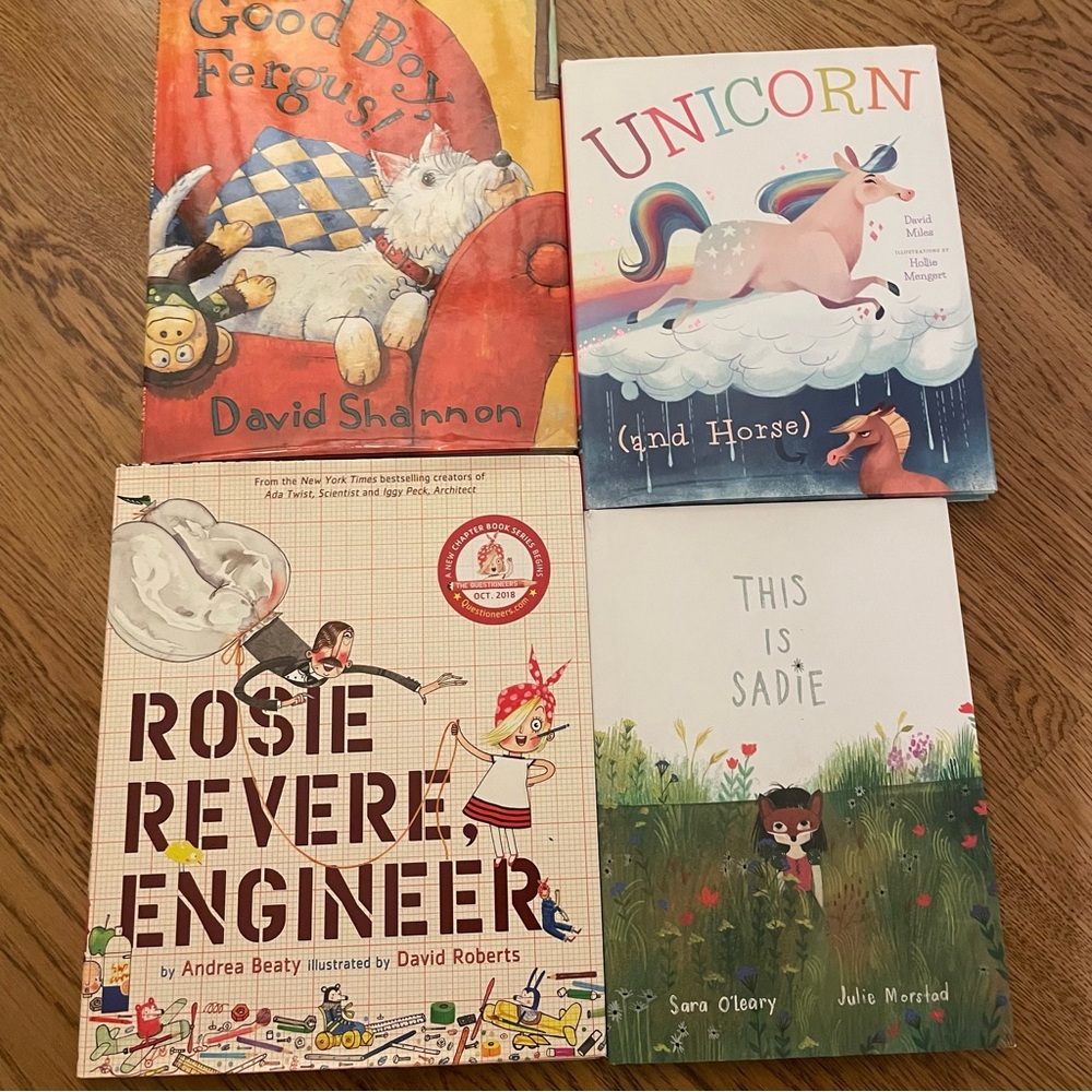 4 hardcover kids books